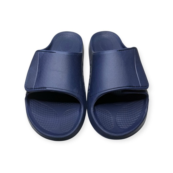 OOFOS® 𖦹 OOahh Sport Flex Washable Pool Slide Recovery Sandals 𖦹 Navy 𖦹 13 EU 46 - Picture 10 of 16